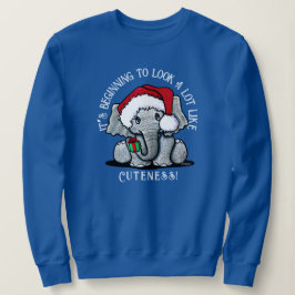 KiniArt Elephant-jultröja T Shirt