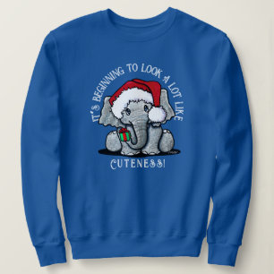 KiniArt Elephant-jultröja T Shirt