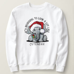 KiniArt Elephant-jultröja T Shirt