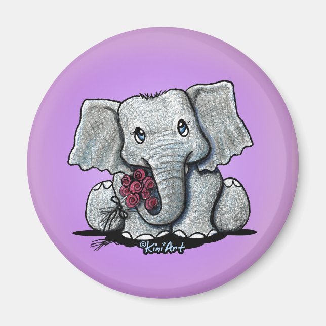 KiniArt Elephant Magnet (Framsidan)
