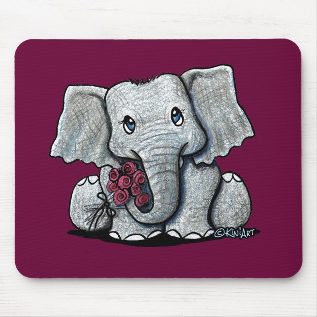 KiniArt Elephant Mousepad Musmatta (Framsidan)