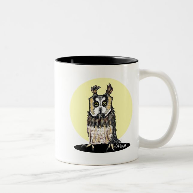 KiniArt European Uggla Mugg (Höger)