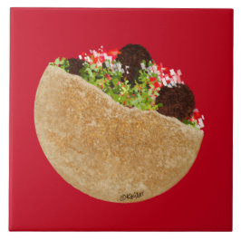 KiniArt Falafel Sandwich Kakelplatta