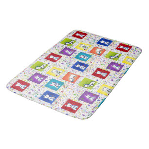 KiniArt Flowerbox Westies Badrumsmatta