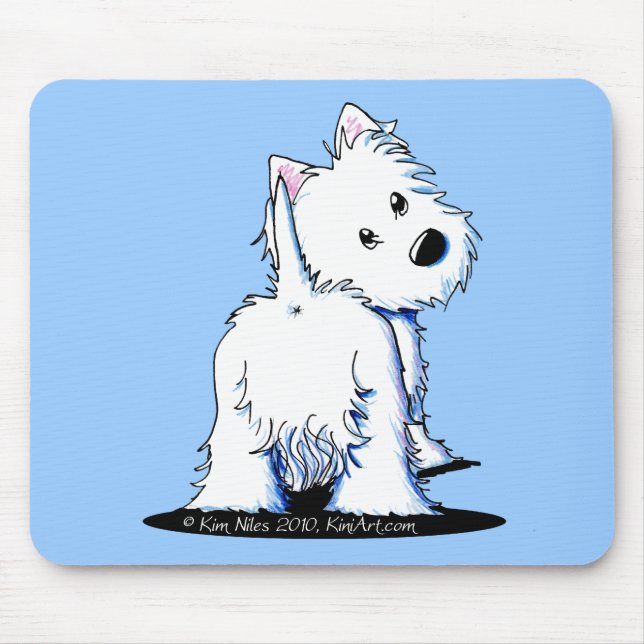 KiniArt Fluffy Butt Westie Musmatta (Framsidan)