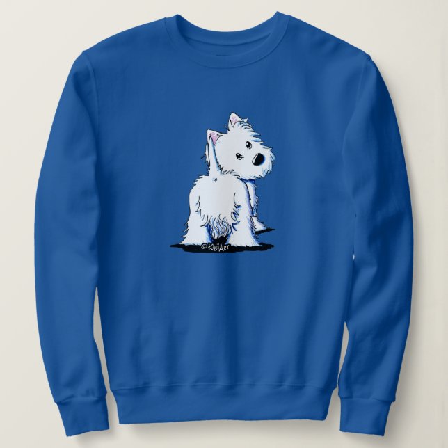 KiniArt Fluffyrummen Westie T Shirt (Design framsida)