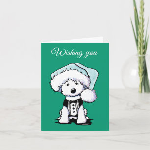 KiniArt Formal Westie Hund-julkort Helgkort