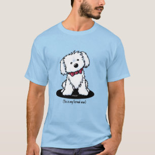 KiniArt Formell Klänning Malteser T-Shirt