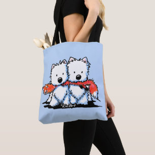 KiniArt Foxtrot den Westies totot Tygkasse