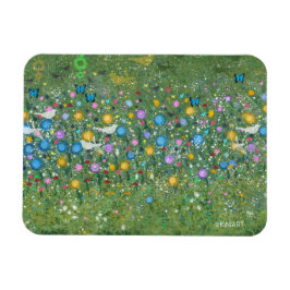 KiniArt Garden Abstrakt Birds and Butterflies Magnet