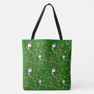 KiniArt Garden Westies-over-utskrift Tygkasse