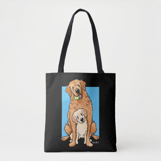 KiniArt Golden Retrievers Tygkasse (Framsida)
