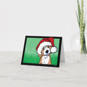 KiniArt Goldendoodle-julkort Tack Kort