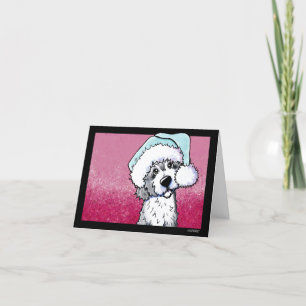 KiniArt Goldendoodle-julkort Tack Kort