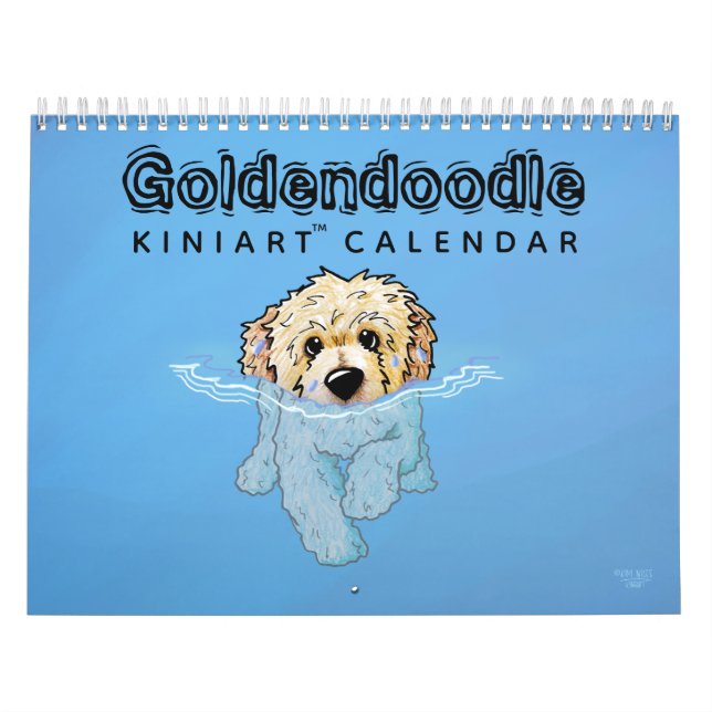 KiniArt Goldendoodle-kalender Kalender (Omslag)