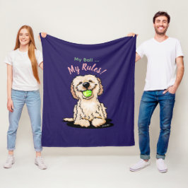 KiniArt Goldendoodle MY BOLL Fleecefilt