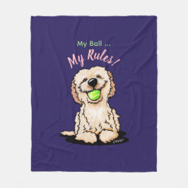 KiniArt Goldendoodle MY BOLL Fleecefilt