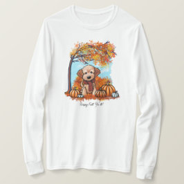 KiniArt Goldendoodle Valp Höst T Shirt