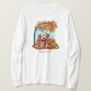 KiniArt Goldendoodle-Valp - höst T Shirt