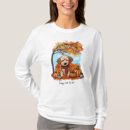 KiniArt Goldendoodle-Valp - höst T Shirt