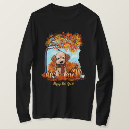 KiniArt Goldendoodle-Valp - höst T Shirt