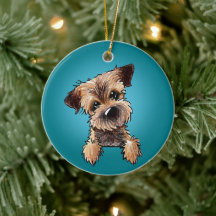 KiniArt Gräns Terrier Ceramic Ornament