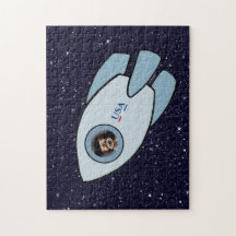 KiniArt Gräns Terrier Rocket Hund Jigszle Puzzle