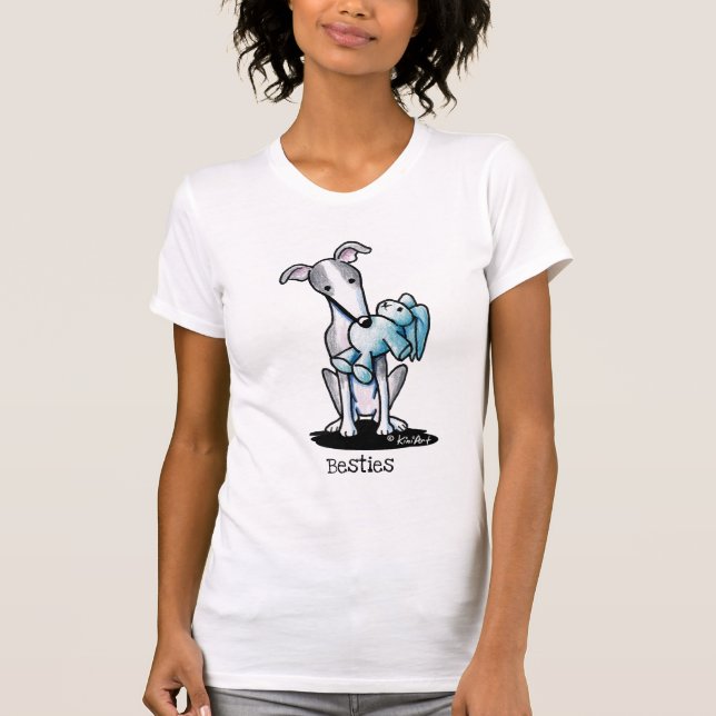 KiniArt Greyhound T-Shirt (Framsida)
