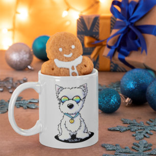 KiniArt Groovy Westie Kaffemugg