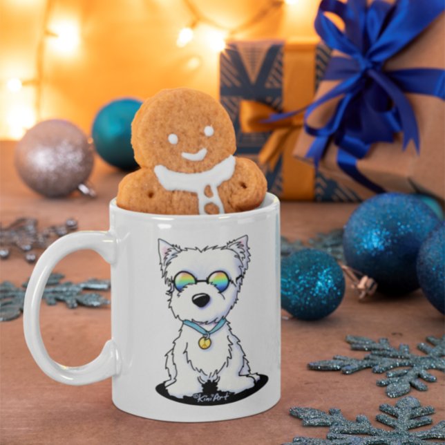 KiniArt Groovy Westie Kaffemugg (Skapare uppladdad)