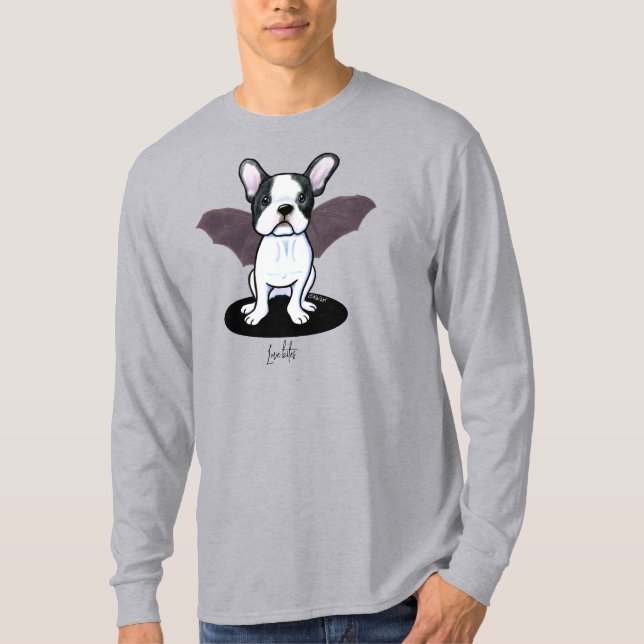 KiniArt Halloween Frenchie T-Shirt (Framsida)
