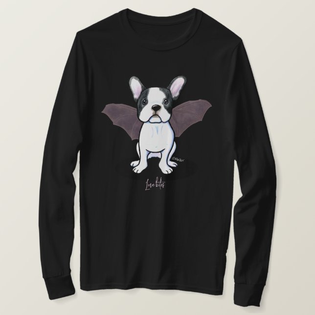 KiniArt Halloween Frenchie T-Shirt (Design framsida)