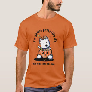 KiniArt Halloween Westie T Shirt