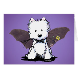 KiniArt Halloween Westie Terrier OBS Kort