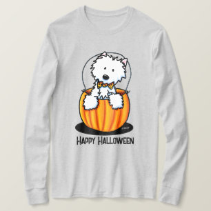 KiniArt Halloween Westie Terrier T-Shirt