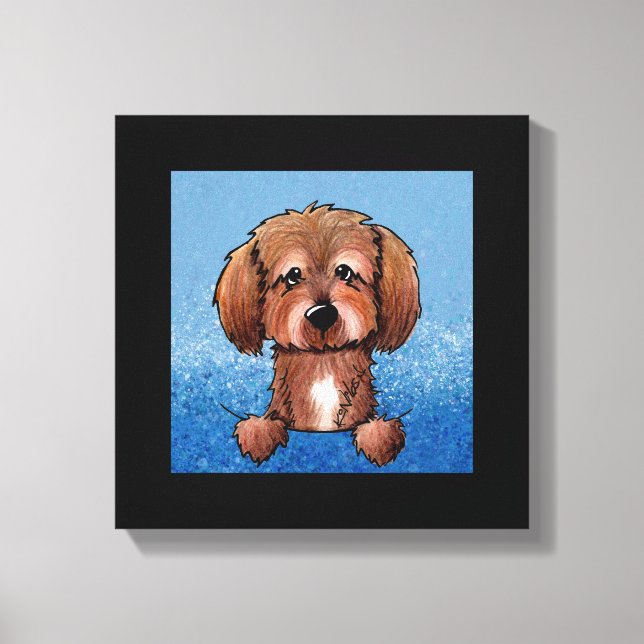 KiniArt Havanese Chocolate Canvastryck (Framsida)