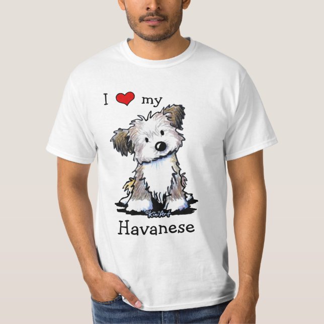 KiniArt Havanese T-shirt (Framsida)