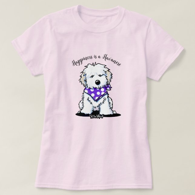 KiniArt Havanese T-Shirt (Design framsida)