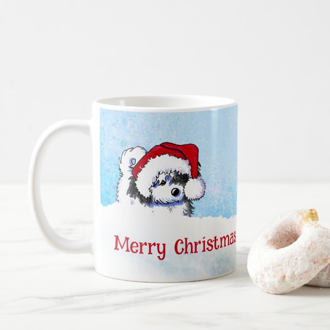 KiniArt Havanesiskt jul Kaffemugg (Med munk)