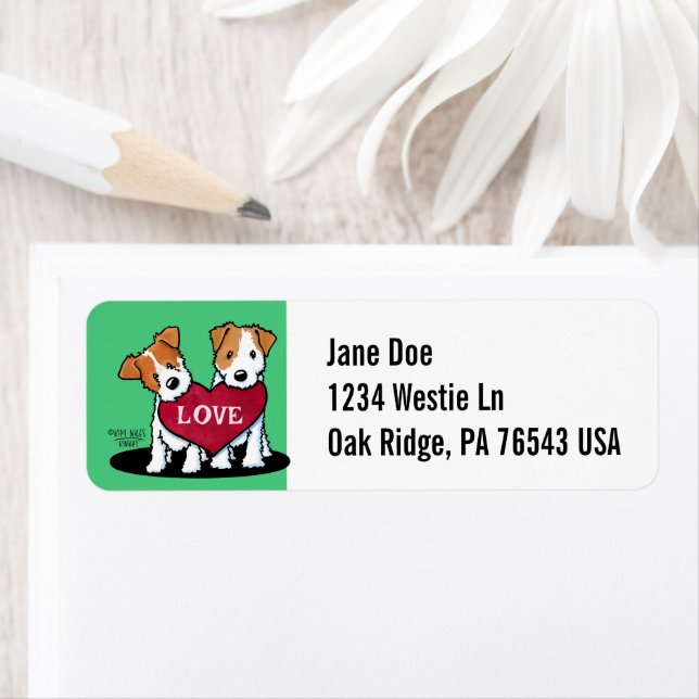 KiniArt Heartfilt JRT Returadress Etikett (Insitu)