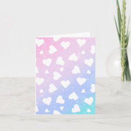KiniArt Hearts Valentines day-kort Tack Kort