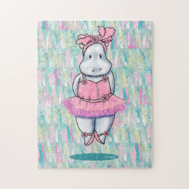 KiniArt Hippo Ballerina Pussel