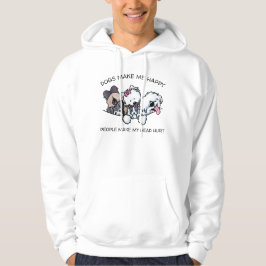 KiniArt Hund älskare Hoodie