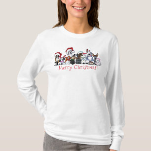 KiniArt Hundälskare Jul T-Shirt