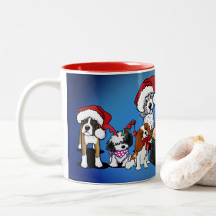 KiniArt Hundar jul Mugg
