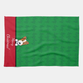 KiniArt Jack Russell jul Kitchen Towel Kökshandduk
