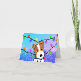 KiniArt Jack Russell-julkort Helgkort