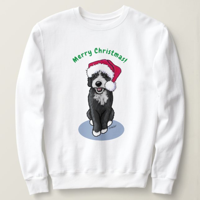 KiniArt jul Bernadoodle sweatshirt T Shirt (Design framsida)