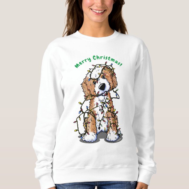 KiniArt jul DoodleMoji Sweatshirt T Shirt (Framsida)