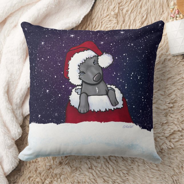 KiniArt jul Pittie Dekorativ kudde (Filt)